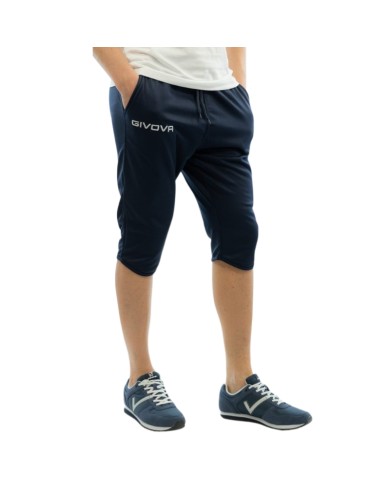 Pinocchietto Givova ONE in Pile P020 Unisex Allenamento Tempo Libero Blu Pinocchietto Givova ONE in Pile P020 Unisex Allenamento Tempo Libero Blu