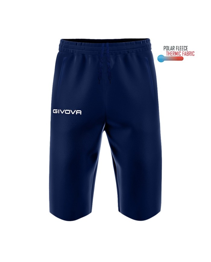 Pinocchietto Givova ONE in Pile P020 Unisex Allenamento Tempo Libero Blu Pinocchietto Givova ONE in Pile P020 Unisex Allenamento Tempo Libero Blu