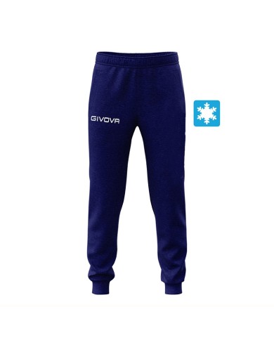 Pantalone Givova REVOLUTION Felpato LF32 Tempo Libero Unisex Blu Pantalone Givova REVOLUTION Felpato LF32 Tempo Libero Unisex Blu