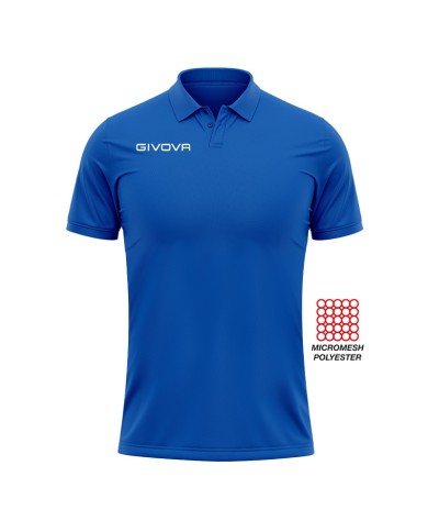 Polo Givova POCKET in Mesh PK01 Unisex Tempo Libero Padel Tennis Azzurro Polo Givova POCKET in Mesh PK01 Unisex Tempo Libero Padel Tennis Azzurro