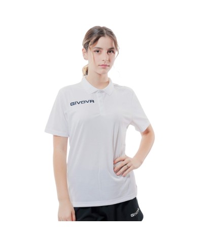 Polo Givova POCKET in Mesh PK01 Unisex Tempo Libero Padel Tennis Bianco Polo Givova POCKET in Mesh PK01 Unisex Tempo Libero Padel Tennis Bianco
