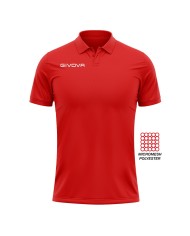Polo Givova POCKET in Mesh PK01 Unisex Tempo Libero Padel Tennis Rosso Polo Givova POCKET in Mesh PK01 Unisex Tempo Libero Padel Tennis Rosso