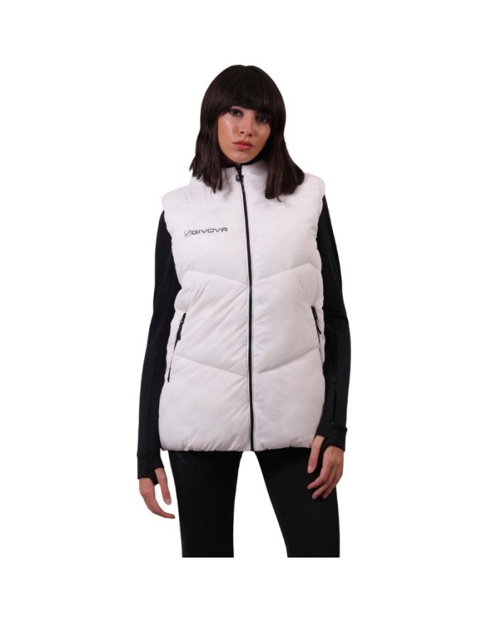 Giubbotto Smanicato CLOUD Givova SMF001 Unisex Tempo Libero Bianco