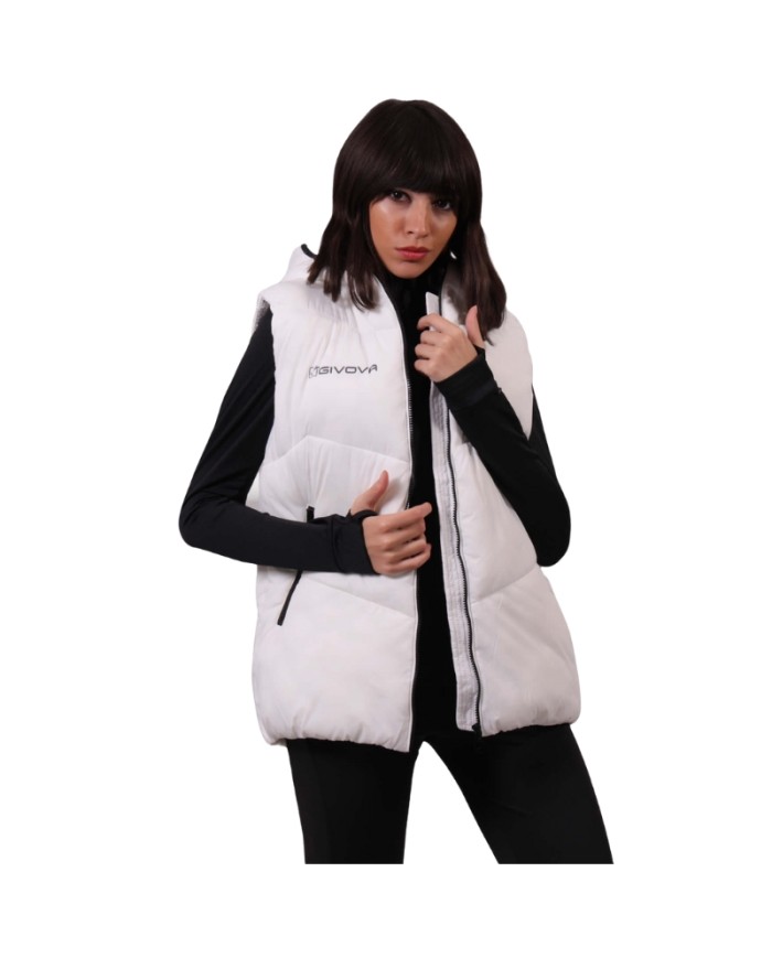 Giubbotto Smanicato CLOUD Givova SMF001 Unisex Tempo Libero Bianco