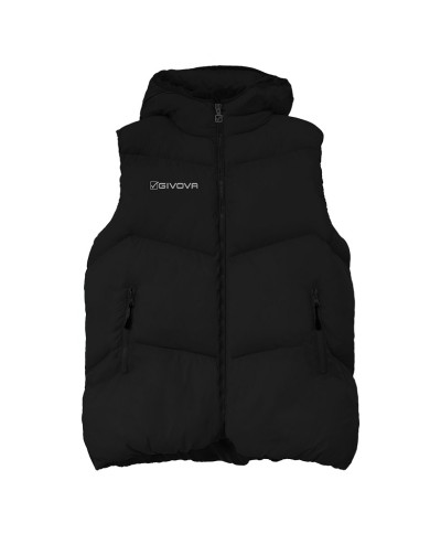 Giubbotto Smanicato CLOUD Givova SMF001 Unisex Tempo Libero Nero Giubbotto Smanicato CLOUD Givova SMF001 Unisex Tempo Libero Nero