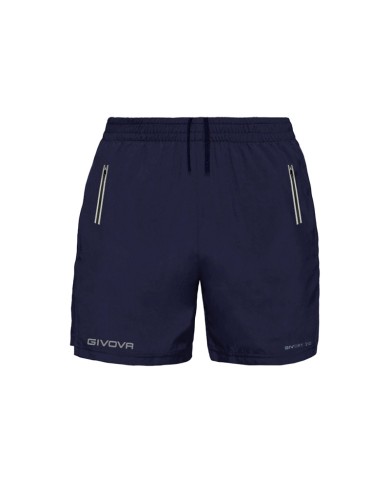 Bermuda TOP Givova FIT010 Unisex Fitness Running Allenamento Blu Bermuda TOP Givova FIT010 Unisex Fitness Running Allenamento Blu