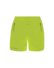 Bermuda TOP Givova FIT010 Unisex Fitness Running Allenamento Giallo Fluo