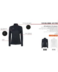 Felpa da Donna Givova ROLL FIT025 Fitness Running Allenamento Nero