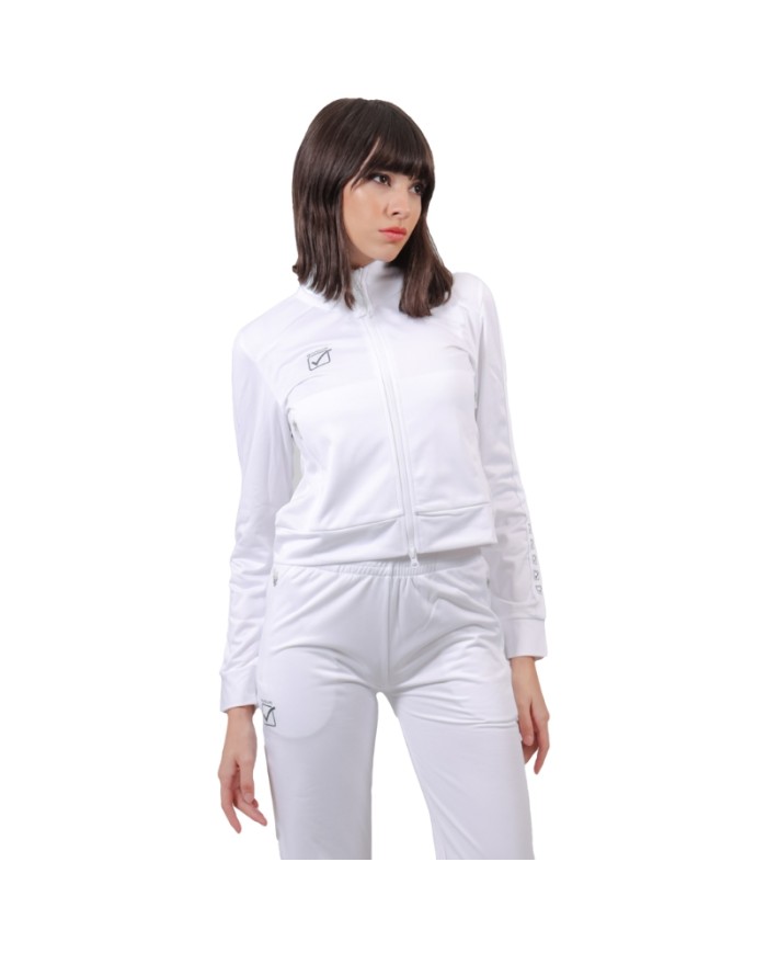 Giacca da Donna Givova DEA FIT023 Fitness Allenamento Running Bianco