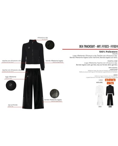 Giacca da Donna Givova DEA FIT023 Fitness Allenamento Running Nero