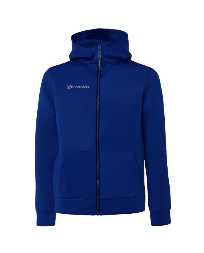 Giacca SCUBA Givova FIT027 Unisex Allenamento Fitness Running Azzurro