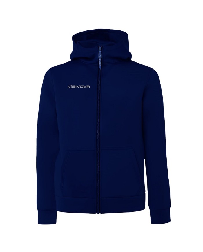 Giacca SCUBA Givova FIT027 Unisex Allenamento Fitness Running Blu