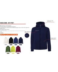 Giacca SCUBA Givova FIT027 Unisex Allenamento Fitness Running Blu