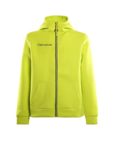 Giacca SCUBA Givova FIT027 Unisex Allenamento Fitness Running Giallo Fluo Giacca SCUBA Givova FIT027 Unisex Allenamento Fitness Running Giallo Fluo