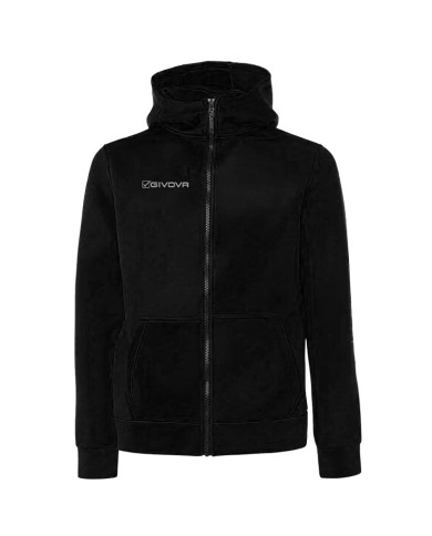 Giacca SCUBA Givova FIT027 Unisex Allenamento Fitness Running Nero Giacca SCUBA Givova FIT027 Unisex Allenamento Fitness Running Nero