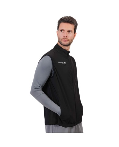 Gilet TECNICO RUNNING Givova FIT019 Allenamento Fitness Unisex Nero Gilet TECNICO RUNNING Givova FIT019 Allenamento Fitness Unisex Nero