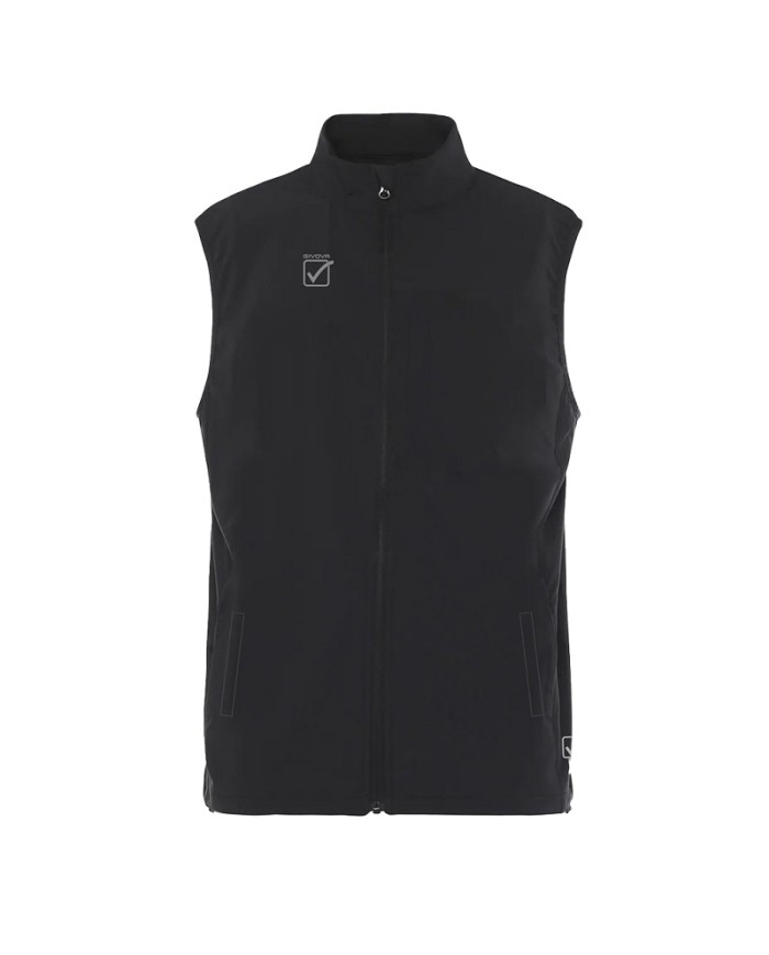 Gilet TECNICO RUNNING Givova FIT019 Allenamento Fitness Unisex Nero