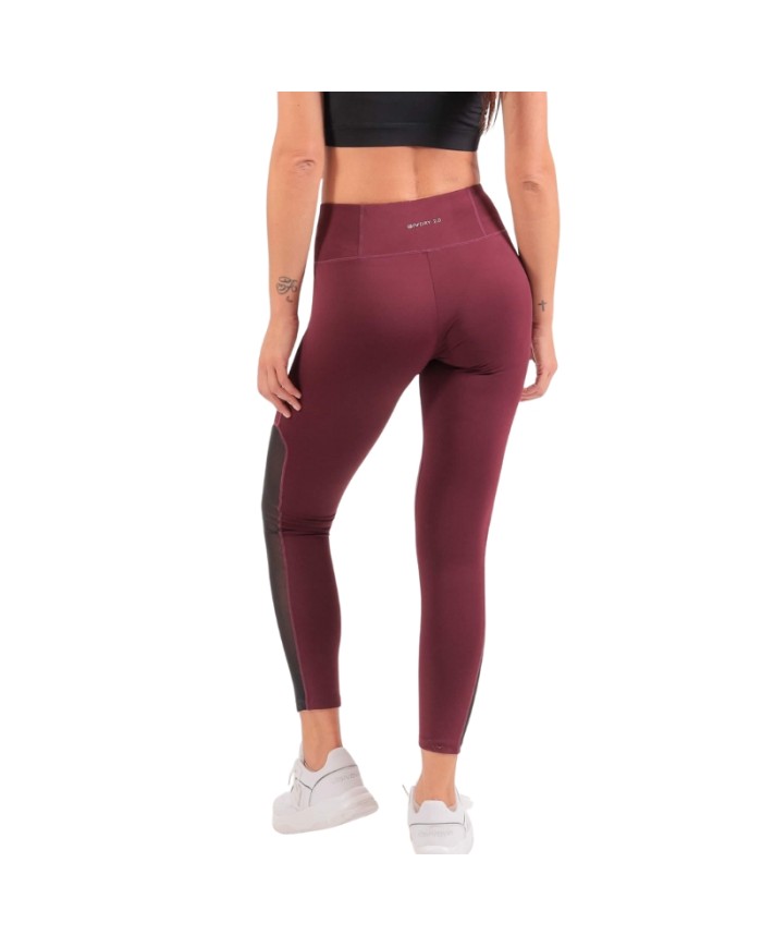 Leggins da Donna Givova MOON FIT013 Fitness Allenamento Running Nero Ciliegia