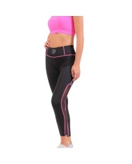 Leggins da Donna Givova MOON FIT013 Fitness Allenamento Running Nero Fuxia