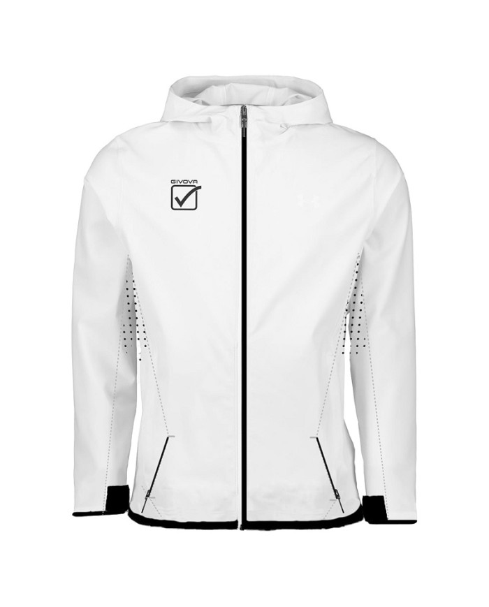 Giacca Antipioggia da Donna RAIN RUNNING Givova FIT021 Fitness Bianco