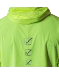 Giacca Antipioggia da Uomo RAIN RUNNING FIT022 Fitness Giallo Fluo