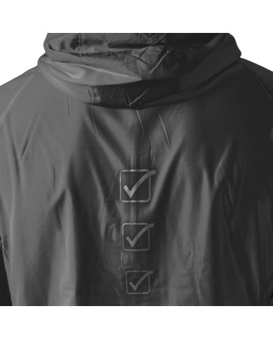 Giacca Antipioggia da Uomo RAIN RUNNING FIT022 Fitness Nero Giacca Antipioggia da Uomo RAIN RUNNING FIT022 Fitness Nero