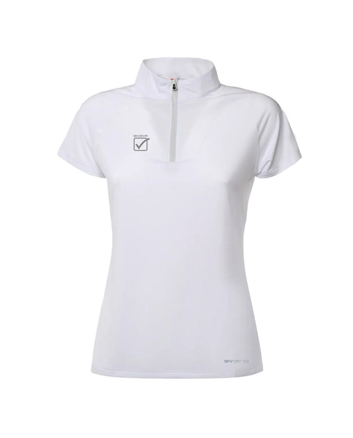 Maglia da Donna Givova SHIRT COREA FIT018 Fitness Running Bianco