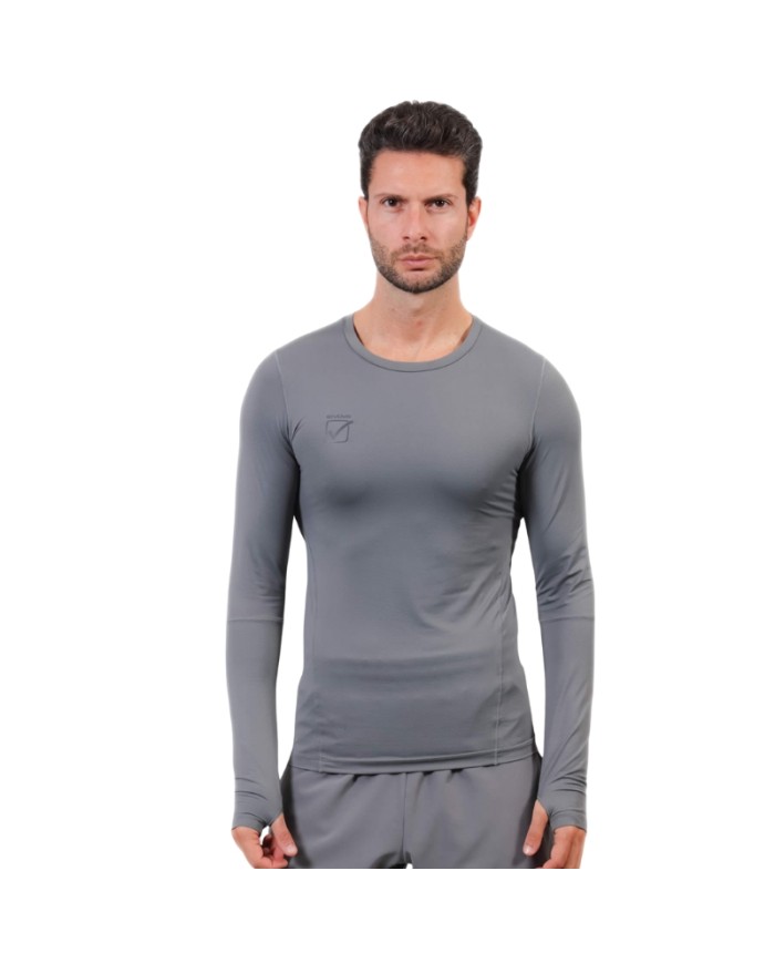 Maglia Tecnica da Uomo Givova SHIRT TOUCH FIT017 Fitness Allenamento Grigio