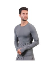 Maglia Tecnica da Uomo Givova SHIRT TOUCH FIT017 Fitness Allenamento Grigio