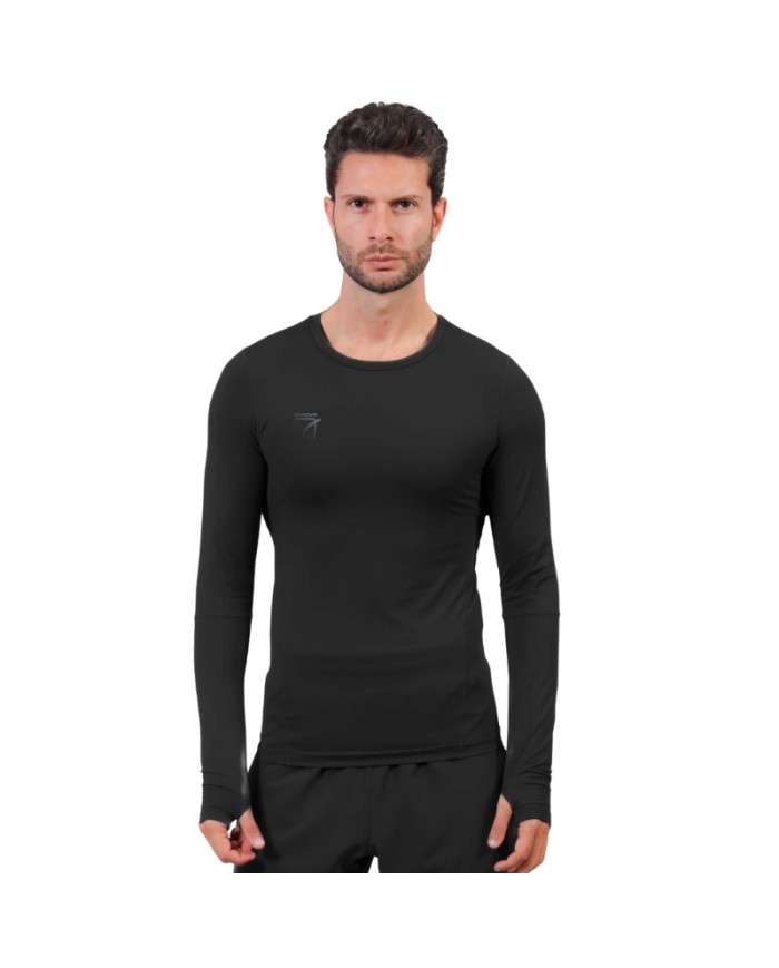 Maglia Tecnica da Uomo Givova SHIRT TOUCH FIT017 Fitness Allenamento Nera