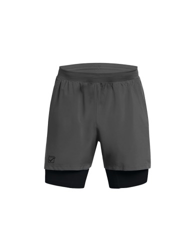 Pantaloncino Givova  da Uomo SHORT 2 IN 1 FIT020 Fitness Allenamento Grigio Pantaloncino Givova  da Uomo SHORT 2 IN 1 FIT020 Fitness Allenamento Grigio