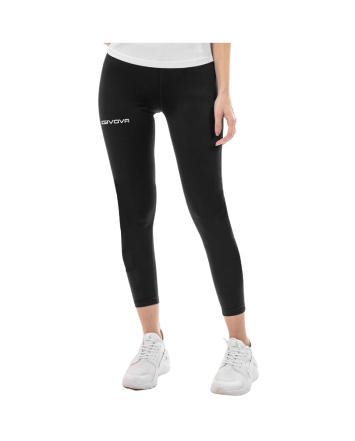 PANTALONE SLIM Givova P05 Running Fitness Allenamento Unisex Nero P050010