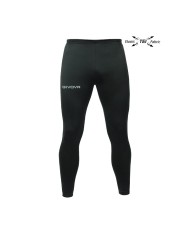 PANTALONE SLIM Givova P05 Running Fitness Allenamento Unisex Nero P050010