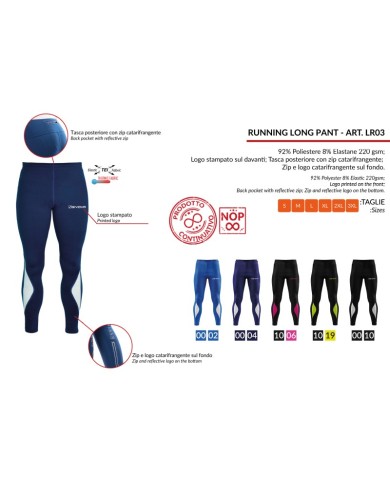 Pantalone Givova RUNNING LONG PANT LR03 Fitness Allenamento Unisex Nero Fuxia Pantalone Givova RUNNING LONG PANT LR03 Fitness Allenamento Unisex Nero Fuxia