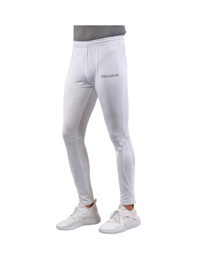Pantalone Givova RUNNING LONG PANT LR03 Fitness Allenamento Unisex Bianco Pantalone Givova RUNNING LONG PANT LR03 Fitness Allenamento Unisex Bianco