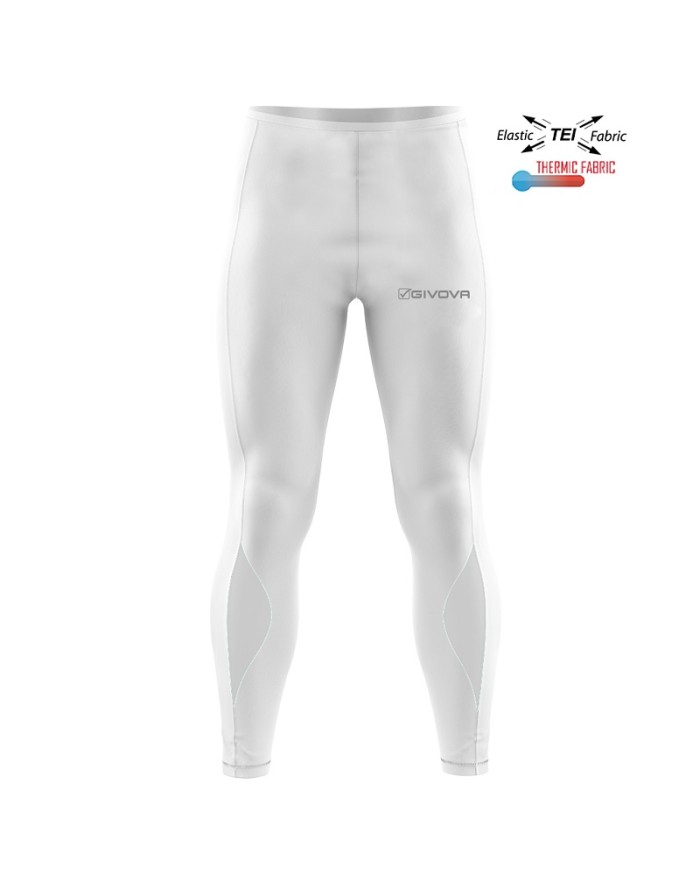 Pantalone Givova RUNNING LONG PANT LR03 Fitness Allenamento Unisex Bianco Pantalone Givova RUNNING LONG PANT LR03 Fitness Allenamento Unisex Bianco