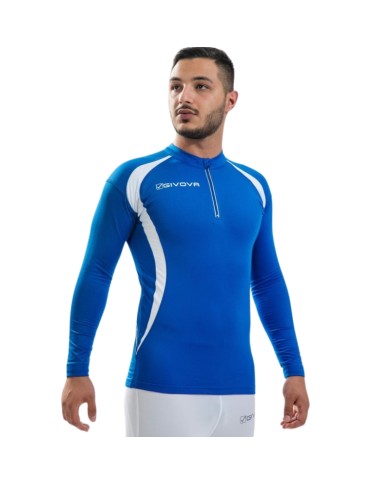 RUNNING SHIRT LONG Givova LR05 Maglia Tecnica Girocollo Unisex Azzurro RUNNING SHIRT LONG Givova LR05 Maglia Tecnica Girocollo Unisex Azzurro