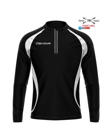 RUNNING SHIRT LONG Givova LR05 Maglia Tecnica Girocollo Unisex Nero RUNNING SHIRT LONG Givova LR05 Maglia Tecnica Girocollo Unisex Nero