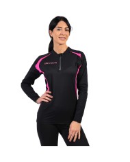 RUNNING SHIRT LONG Givova LR05 Maglia Tecnica Girocollo Unisex Nero Fuxia RUNNING SHIRT LONG Givova LR05 Maglia Tecnica Girocollo Unisex Nero Fuxia