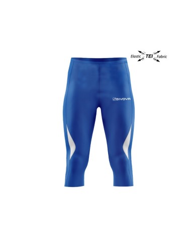 RUNNING PINOCCHIETTO Givova LR02 Fitness Allenamento Unisex Azzurro RUNNING PINOCCHIETTO Givova LR02 Fitness Allenamento Unisex Azzurro