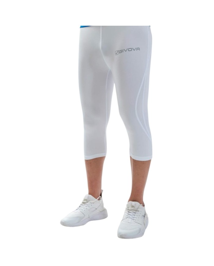 RUNNING PINOCCHIETTO Givova LR02 Fitness Allenamento Unisex Bianco RUNNING PINOCCHIETTO Givova LR02 Fitness Allenamento Unisex Bianco
