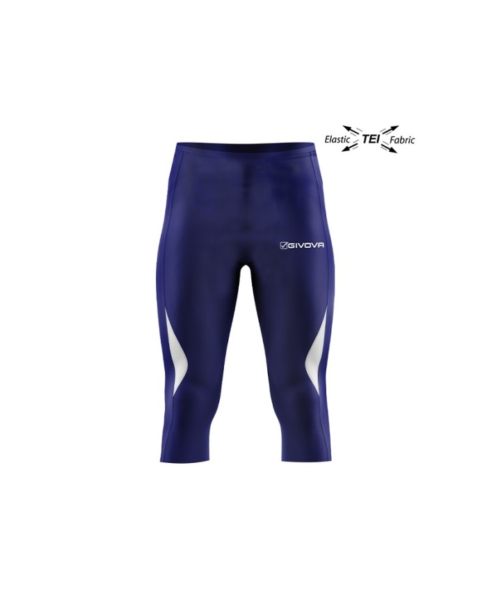 RUNNING PINOCCHIETTO Givova LR02 Fitness Allenamento Unisex Blu RUNNING PINOCCHIETTO Givova LR02 Fitness Allenamento Unisex Blu