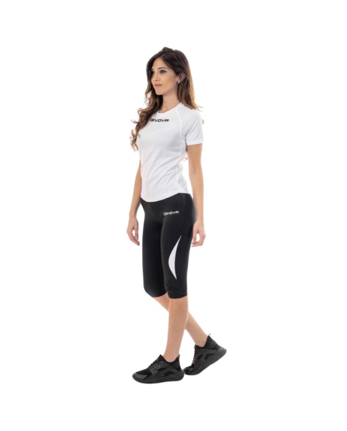 RUNNING PINOCCHIETTO Givova LR02 Fitness Allenamento Unisex Nero RUNNING PINOCCHIETTO Givova LR02 Fitness Allenamento Unisex Nero