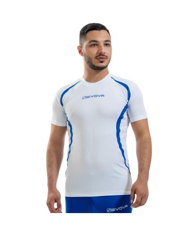 RUNNING SHIRT Givova LR04 Maglia Tecnica Girocollo Vari Colori Bianco Azzurro RUNNING SHIRT Givova LR04 Maglia Tecnica Girocollo Vari Colori Bianco Azzurro
