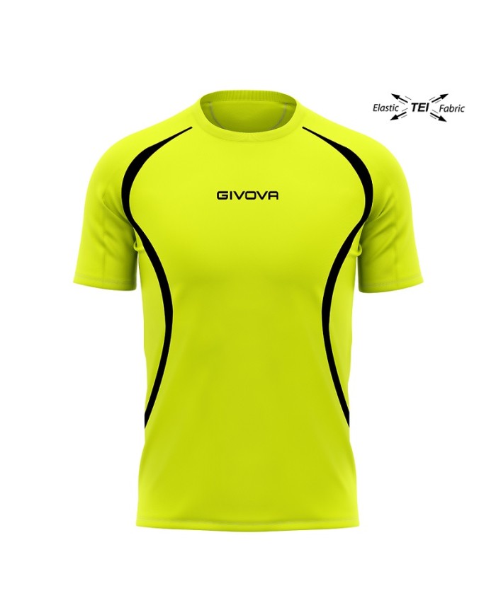 copy of RUNNING SHIRT ARANCIO FLUO/NERO Tg. XL
