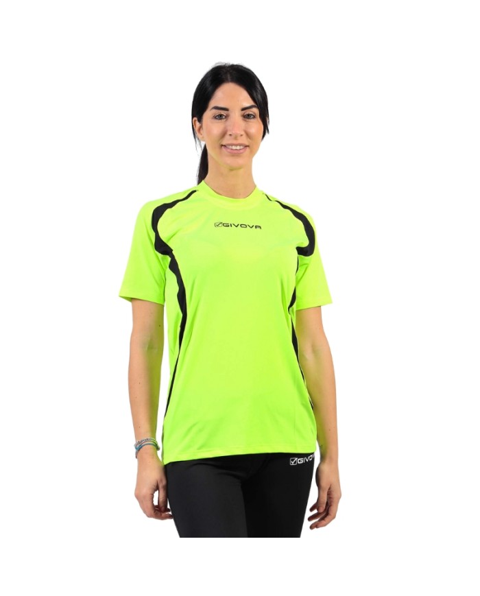 copy of RUNNING SHIRT ARANCIO FLUO/NERO Tg. XL