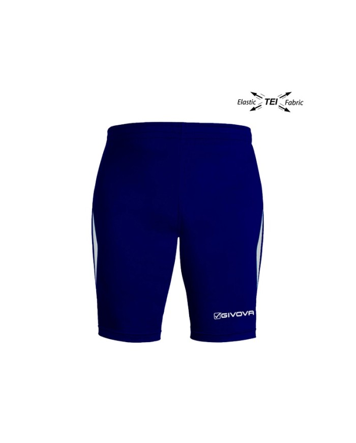 RUNNING SHORT Givova LR01 Fitness Allenamento Unisex Blu