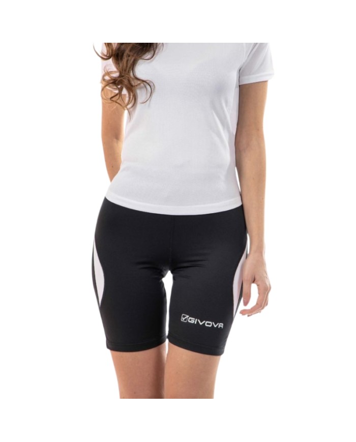 RUNNING SHORT Givova LR01 Fitness Allenamento Unisex Nero