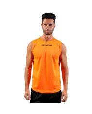 SHIRT SMANICATO GIVOVA ONE ARANCIO FLUO Tg. 2XL