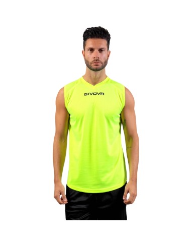 SHIRT SMANICATO GIVOVA ONE GIALLO FLUO Tg. 2XL SHIRT SMANICATO GIVOVA ONE GIALLO FLUO Tg. 2XL